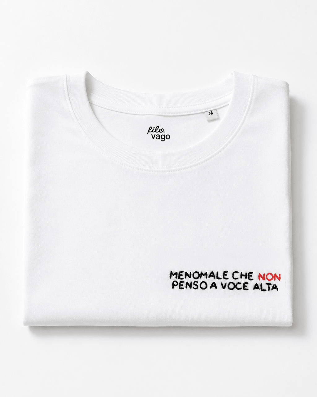 Maglietta-Menomale che non penso a voce alta-Filovago