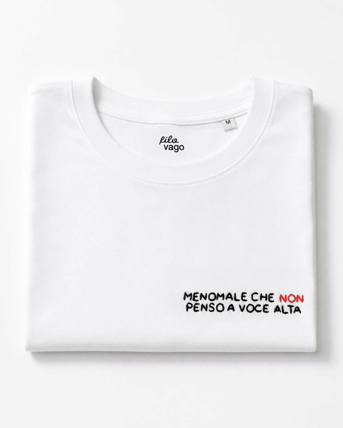 Maglietta-Menomale che non penso a voce alta-Filovago