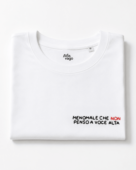 Maglietta-Menomale che non penso a voce alta-Filovago
